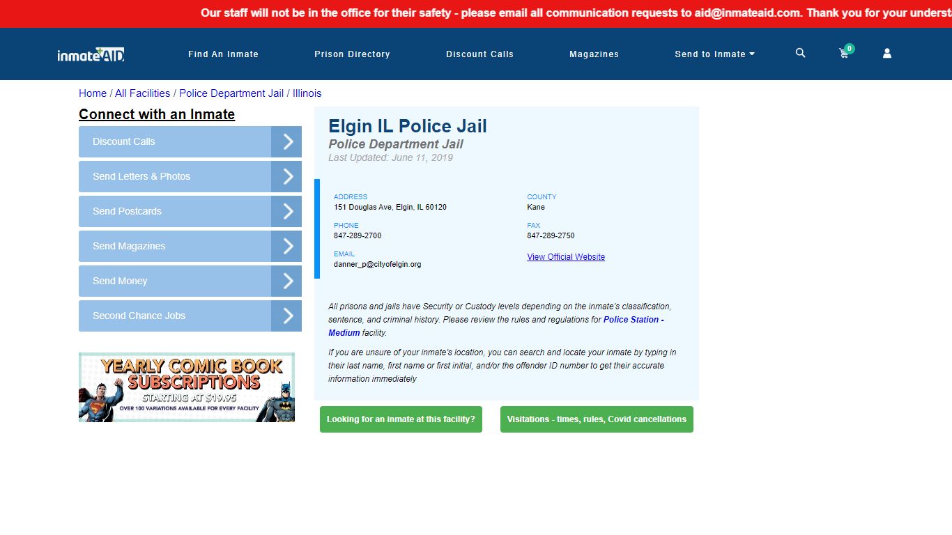 Elgin IL Police Jail & Inmate Search - Elgin, IL